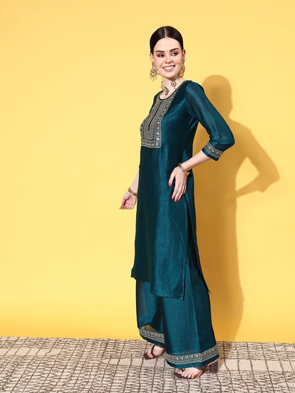 Womens & Girls Womens Festive Ethnic Kurta Palazzo Set