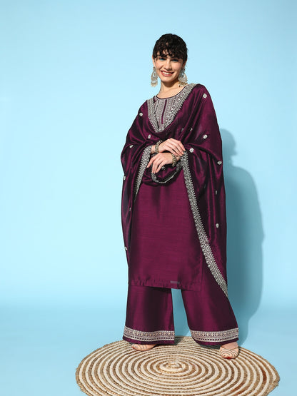 Womens & Girls Womens Festive Ethnic Kurta Palazzo Set